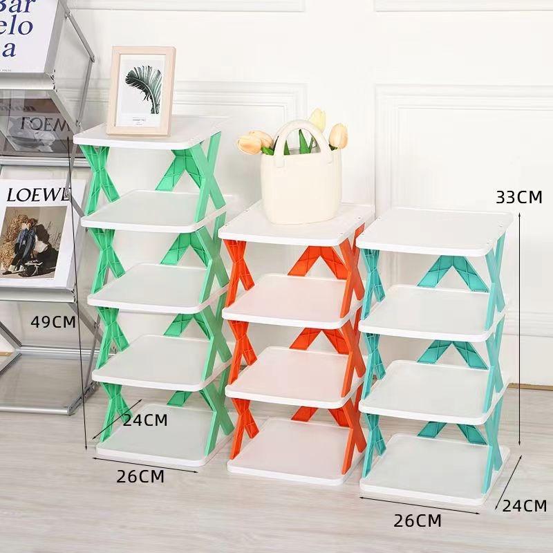 Ράφι παπουτσιών, πλαστικό, μοντέλο X3030, μοντέρνος μινιμαλιστικός σχεδιασμός, για αποθήκευση σε γωνία εισόδου