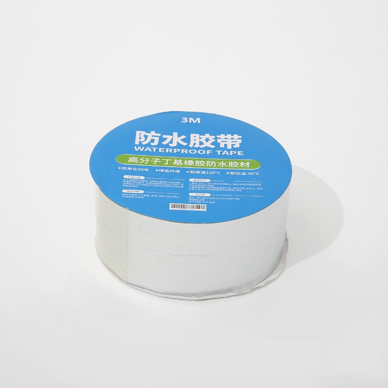 Λωρίδα επισκευής στεγανοποίησης οροφής με υπόστρωμα αλουμινόφυλλο και βουτυλική στεγανοποίηση; Πάχος 1–1,5 mm; κατάλληλη για στέγες; βραχυπρόθεσμη αντοχή σε θερμοκρασία -20°C έως 80°C και μακροπρόθεσμα 0°C έως 50°C.