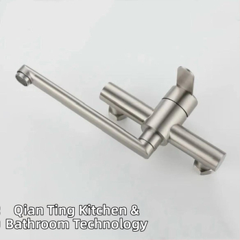 Nerūdijančio plieno virtuvės maišytuvo su paslėpta montavimu, pasukamas karštas/šaltas, keramikinis vožtuvas, modelis G5275, šlifuotas paviršius