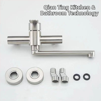 Nerūdijančio plieno virtuvės maišytuvo su paslėpta montavimu, pasukamas karštas/šaltas, keramikinis vožtuvas, modelis G5275, šlifuotas paviršius