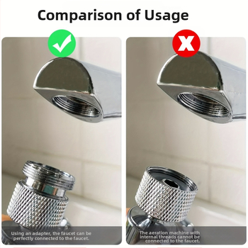 Adapter za slavinu s muškim navojem, metalna konstrukcija, Diffuse, moderan i jednostavan stil