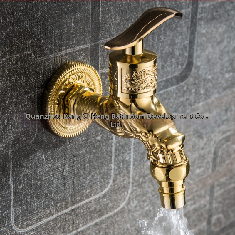 Стенен вграден смесител за баня с единична ръкохватка, цинков сплав, антична повърхност, 5-80°C