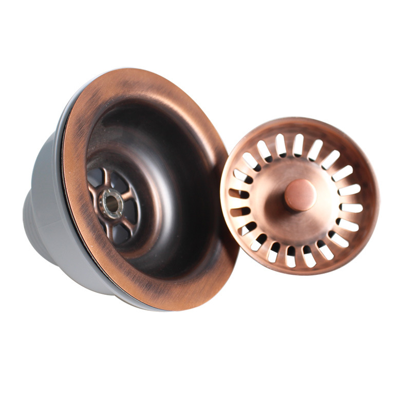 Europski stil odvodnja umivaonika XK223C036, nehrđajući čelik krom + PP, moderni minimalistički stil, Tianli Water