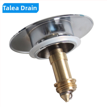 Pop-up poklopac za umivaonik, potpuno bakreni, kromirani, s velikom glavom, model QS641