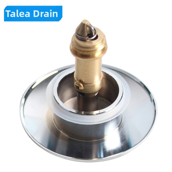 Pop-up poklopac za umivaonik, potpuno bakreni, kromirani, s velikom glavom, model QS641