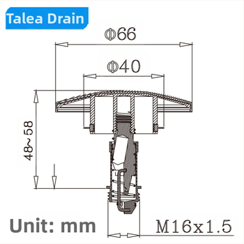 Pop-up poklopac za umivaonik, potpuno bakreni, kromirani, s velikom glavom, model QS641