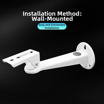 Ενισχυμένος εξωτερικός επιτοίχιος βάρος για κάμερα παρακολούθησης — χάλύβας ψυχρής έλασης, περιστροφή 360°, επίχρισμα σε υψηλή θερμοκρασία