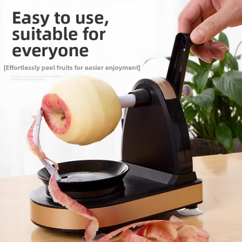 Rankinis obuolių valiklis su pasukamu mechanizmu — daugiafunkcinis virtuvės įrankis vaisių nulupti