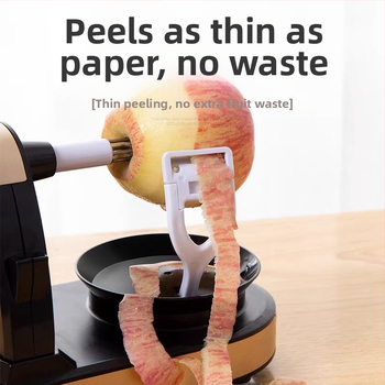 Rankinis obuolių valiklis su pasukamu mechanizmu — daugiafunkcinis virtuvės įrankis vaisių nulupti