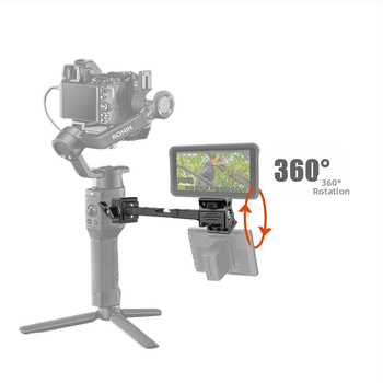 Sānu papildu turētājs gaismas, mikrofona un monitora priekš RS3 mini / RSC2 — TLB-027, alumīnija sakausējums, svars 82 g, saderīgs ar RS3 mini un RSC2, iepakojumā 1 gab.