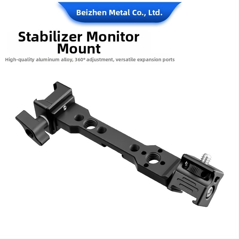 Sānu papildu turētājs gaismas, mikrofona un monitora priekš RS3 mini / RSC2 — TLB-027, alumīnija sakausējums, svars 82 g, saderīgs ar RS3 mini un RSC2, iepakojumā 1 gab.