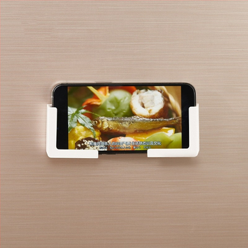 Μαγνητικός στηριχτήρας τηλεφώνου και ταμπλέτας σε τοίχο | Υλικό: ABS + δίσκος | Σύγχρονο μινιμαλιστικό στυλ | Κουζίνα, Γραφείο, Μπάνιο, Σαλόνι