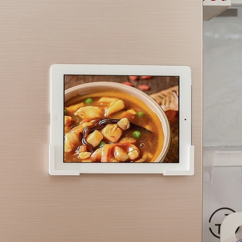 Μαγνητικός στηριχτήρας τηλεφώνου και ταμπλέτας σε τοίχο | Υλικό: ABS + δίσκος | Σύγχρονο μινιμαλιστικό στυλ | Κουζίνα, Γραφείο, Μπάνιο, Σαλόνι