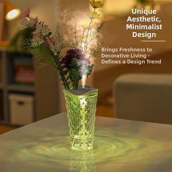 Stalo drėkintuvas vazos formos su USB maitinimu, 0,5–1 L talpa, 1 rūko išėjimas, 5 W galia