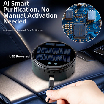 Automobilio oro valytuvo su dviejų branduolių, USB maitinimas, 50 m3/h, tylus veikimas <36 dB, formaldehidų šalinimas