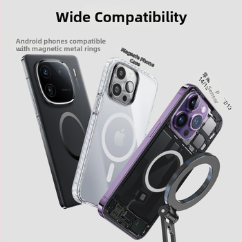 Десктоп държач за мобилен телефон от цинкова сплав, сгъваем, универсален, магнит N52