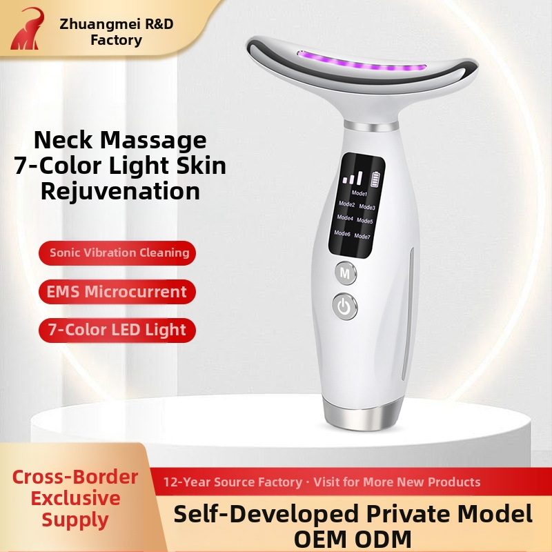 HY69 kaklo masažuoklis – vibracinis masažas, Photon Beauty, odos tonizavimas