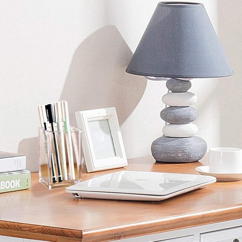 Cutie de depozitare pentru birou din PS, pentru organizare cosmetice și papetărie, 1L, design modern minimalist