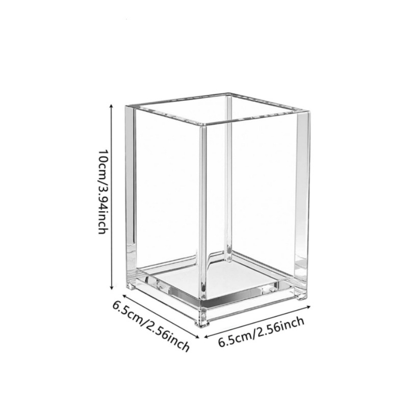 Cutie de depozitare pentru birou din PS, pentru organizare cosmetice și papetărie, 1L, design modern minimalist