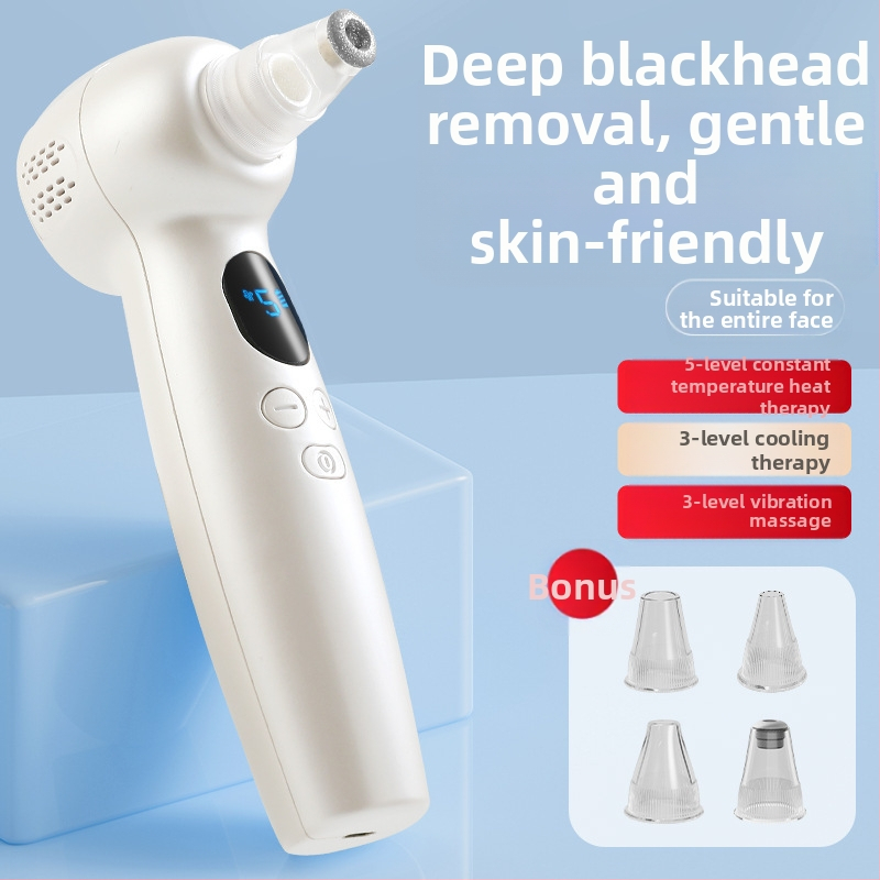 Ултразвуков апарат за почистване на порите - вибрационен масаж, студен/горещ компрес, всмукване на черни точки; модел JY-0088; ABS корпус; CE ROHS FCC