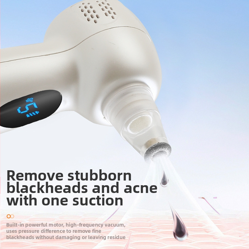 Ултразвуков апарат за почистване на порите - вибрационен масаж, студен/горещ компрес, всмукване на черни точки; модел JY-0088; ABS корпус; CE ROHS FCC