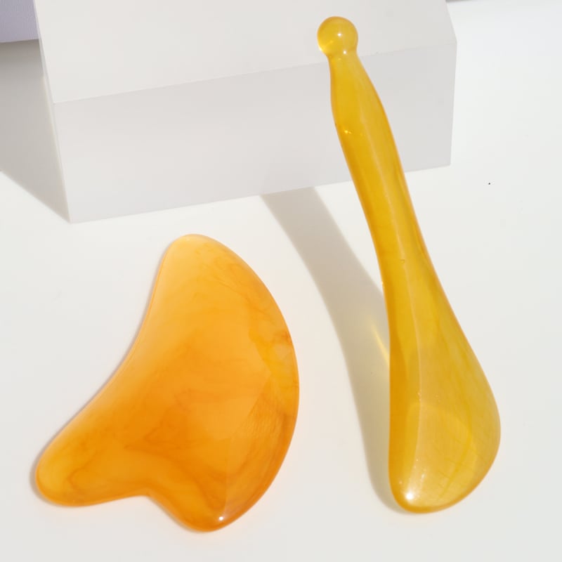 Set de două piese pentru unelte de înfrumusețare facială — baston pentru ridicarea ochilor, masaj la puncte de acupuncție și dispozitiv de curățare a nasului (OEM, Shenzhen, conținut net 52)