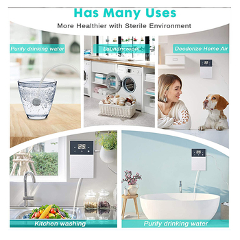 Οζονικός καθαριστής φρούτων και λαχανικών με αποστείρωση κρέατος, μοντέλο Demeter, 12V τροφοδοσία, λειτουργία USB/AC, χρονόμετρο έως 2 ώρες