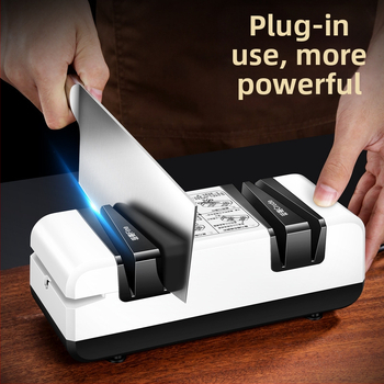 Bomans elektrinis žirklėms šlifuoklis, keturių skyrių šlifavimo akmuo su Emery