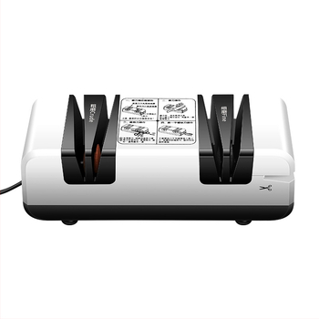 Bomans elektrinis žirklėms šlifuoklis, keturių skyrių šlifavimo akmuo su Emery