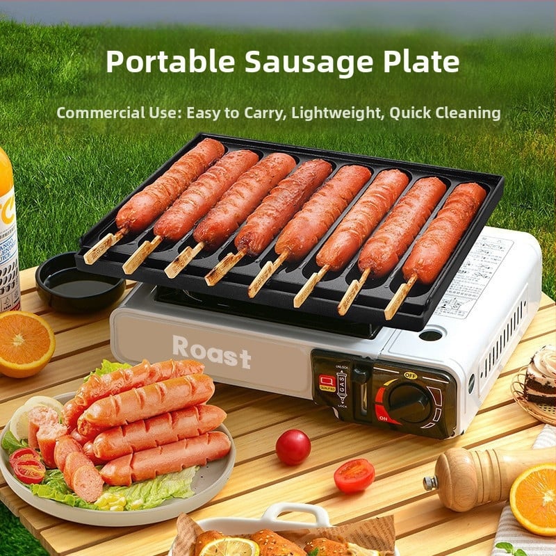 Машина за печене на наденици – щанд за нощен пазар, компактна търговска единица (Пречистено желязо; Модерен минимализъм; Марка: Alishan; Пускане на пазара: лято 2024)