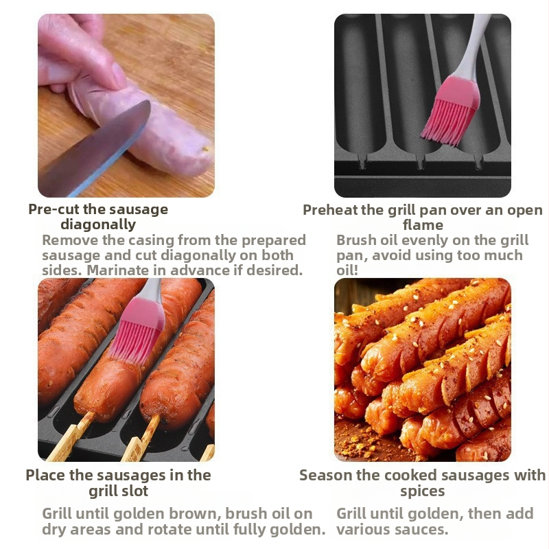 Машина за печене на наденици – щанд за нощен пазар, компактна търговска единица (Пречистено желязо; Модерен минимализъм; Марка: Alishan; Пускане на пазара: лято 2024)