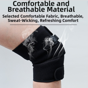 Ηλεκτρικές θερμαινόμενες επιγονατίδες με έξυπνο έλεγχο σταθερής θερμοκρασίας, τροφοδοσία από πρίζα, κατάλληλες για τρέξιμο και άλλα αθλήματα, προστασία γονάτων, θέρμανση 16+ ωρών.