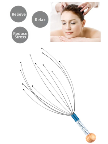 Μασάζ κεφαλής με γάντζο-νύχι, Έλεγχος με ρυθμιστή, Δονητικό μασάζ, Μοντέλο ZL-002, Μάρκα zhongle