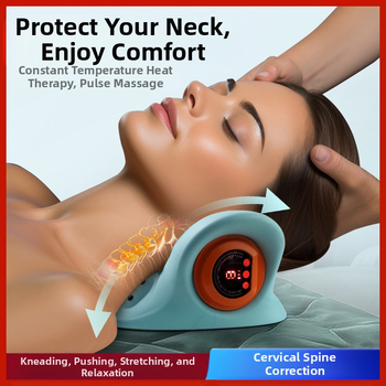 Vibracijos kaklo masažuoklis, daugiafunkcis, USB maitinimas, temperatūros reguliavimas, svoris 1 kg, modelis 222