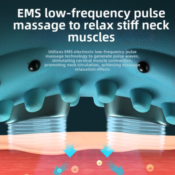 Vibracijos kaklo masažuoklis, daugiafunkcis, USB maitinimas, temperatūros reguliavimas, svoris 1 kg, modelis 222
