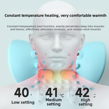Vibracijos kaklo masažuoklis, daugiafunkcis, USB maitinimas, temperatūros reguliavimas, svoris 1 kg, modelis 222