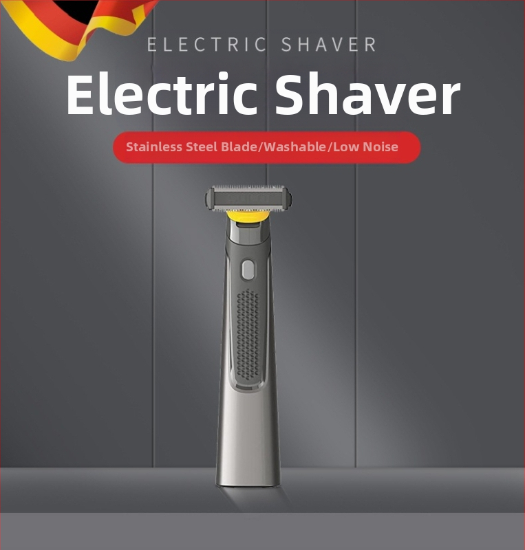 Aparat de ras electric portabil cu 1 cap rotativ, motor fără perii, corp complet lavabil, alimentare la priză, zgomot redus