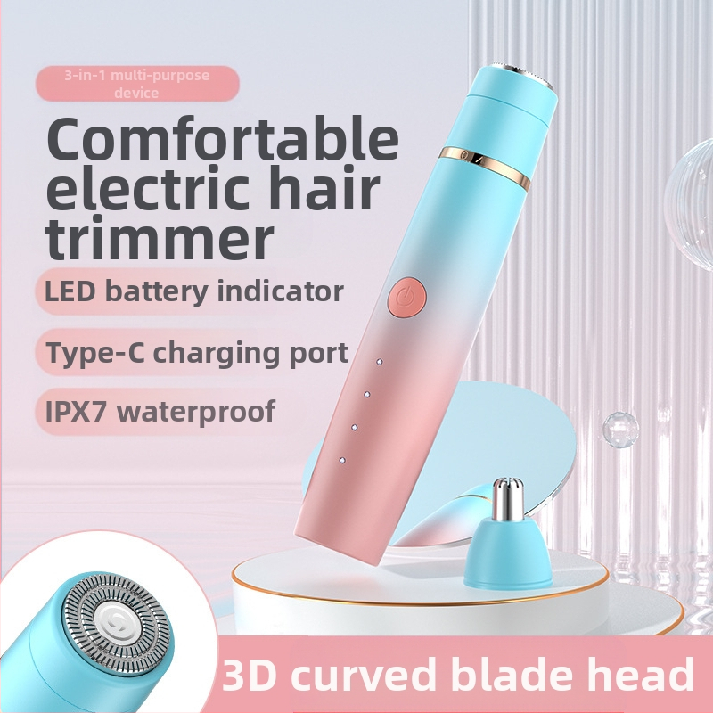 Epilator electric pentru corp: trei în unu, lavabil pentru întregul corp, model FK-112, alimentare USB/electric