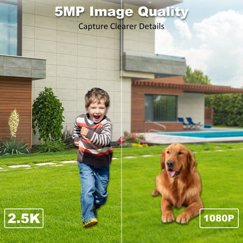 Baterijomis maitinama lauko kamera, 5MP, 3,6 mm objektyvas, IP66 atsparus vandeniui, PIR žmonių aptikimas, IR naktinis matymas iki 20 m