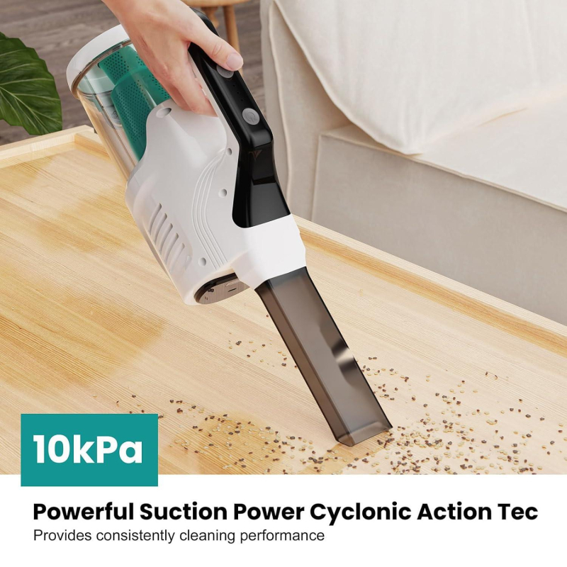 Απορροφητήρας αυτοκινήτου με τροφοδοσία από αναπτήρα, 12V, 120W, 35000 rpm, 10000 Pa, για το εσωτερικό του οχήματος