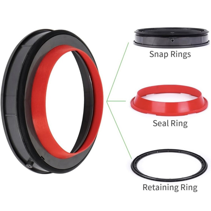 Dyson sandarinimo žiedas ir dulkių surinktuvo apačioje dangtelis V10/11/12 — ABS, 220V, 1600W, universalus modelis