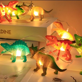 LED dinosaura formas gaismas virkne | 10/20/40 LED | IP44 aizsardzība | Bateriju kastīte barošana | Gaismas plūsma 3500 lm | Modelis: Dinozaurs