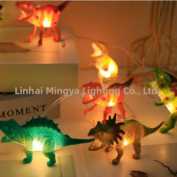 LED αλυσίδα φωτισμού σε σχήμα δεινοσαύρου | 10/20/40 LED | IP44 προστασία | Τροφοδοσία με μπαταρία | Φωτεινότητα 3500 lm | Μοντέλο: Δεινόσαυρος