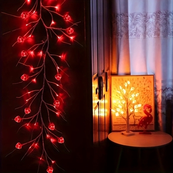 LED širdies formos medžio šviesa, modelis 7H, 1000 lm, IP44, plastiko korpusas