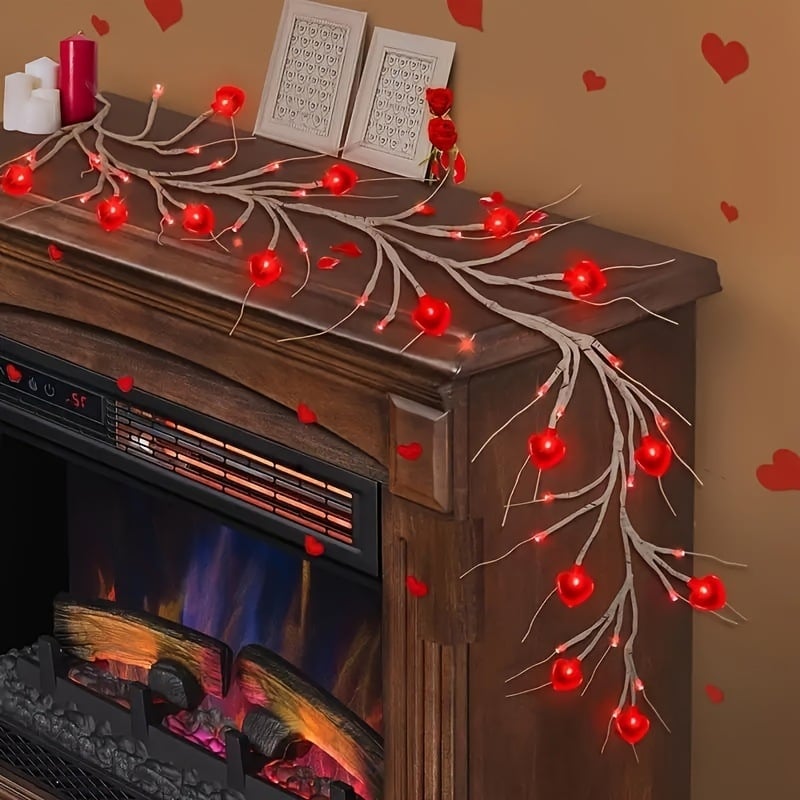 LED širdies formos medžio šviesa, modelis 7H, 1000 lm, IP44, plastiko korpusas