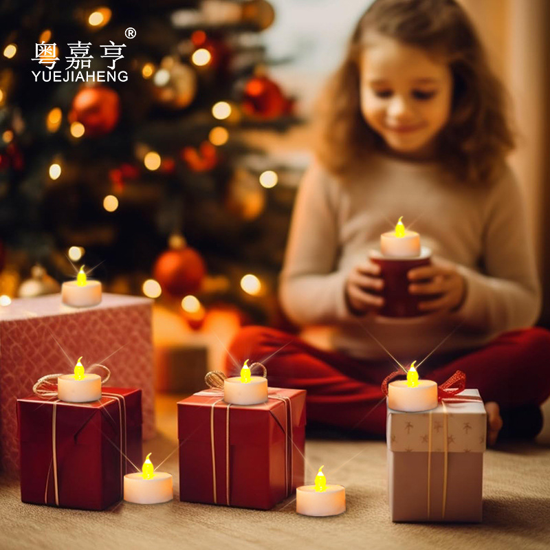 LED elektroninė žvakė, naktinis apšvietimas, ABS korpusas, logotipo spauda