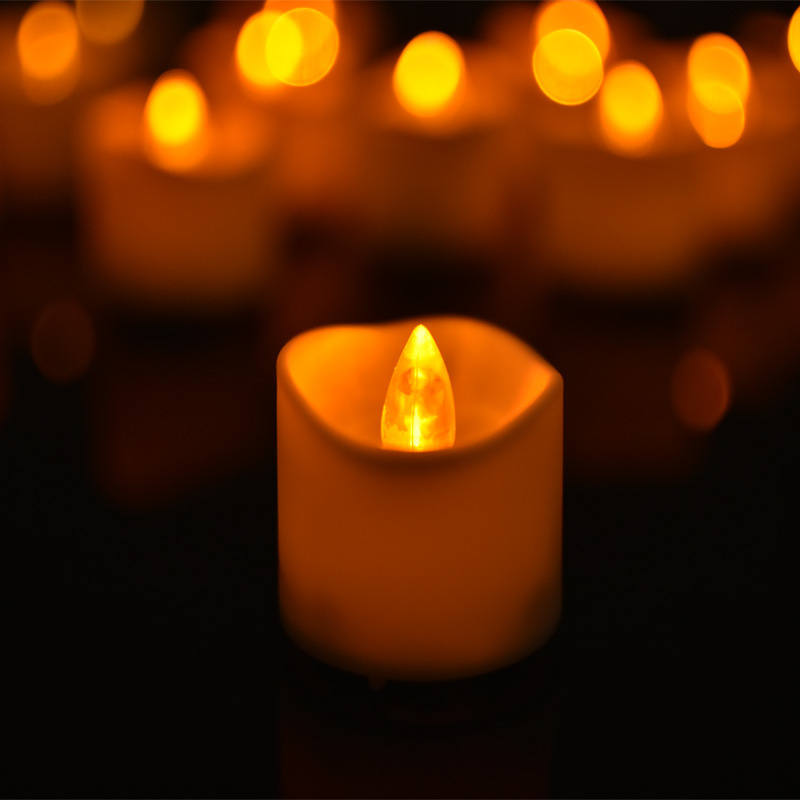 LED elektroninė žvakė, naktinis apšvietimas, ABS korpusas, logotipo spauda