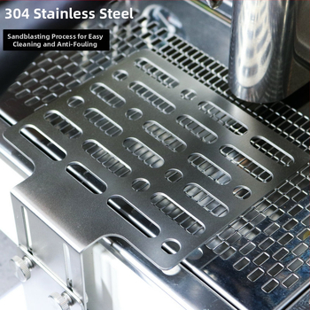 Στήριγμα μηχανής καφέ από ανοξείδωτο ατσάλι 304, ρυθμιζόμενο για ηλεκτρονικές ζυγαριές