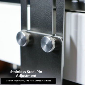 Στήριγμα μηχανής καφέ από ανοξείδωτο ατσάλι 304, ρυθμιζόμενο για ηλεκτρονικές ζυγαριές