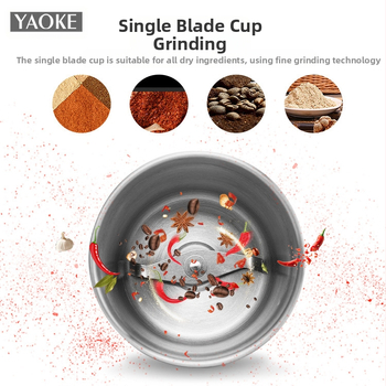 Daugiafunkcinis virtuvės malūnėlis šlapiam ir sausam malim, 100 ml talpa, 200 W, 20 000–29 999 rpm, nerūdijančio plieno taurė